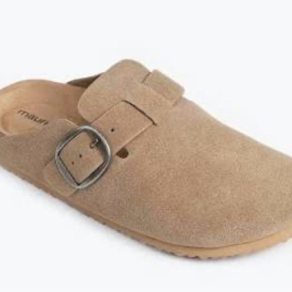 maurices Women's Supercush Chloe MicroSuede Clog Tan Suede Slip-On Shoe